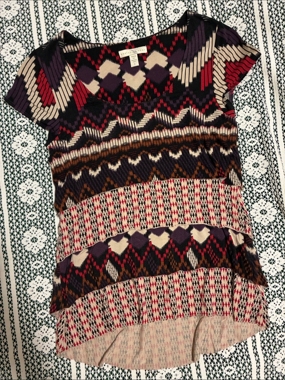 Anthropoligie Soft Tiered Shirt